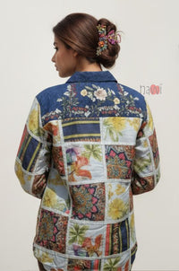 Midnight Bloom Floral Printed Shirt Top