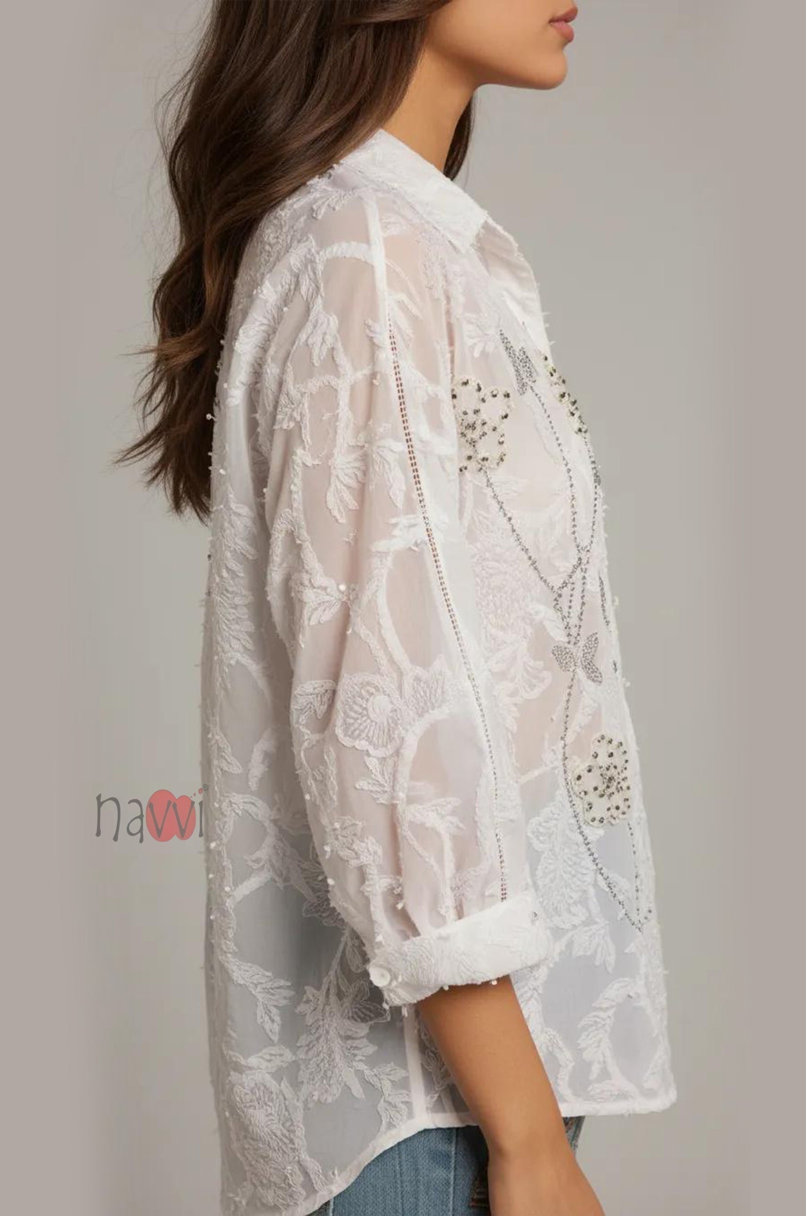 Ethereal Script Luxe Shirt - Navvi.in
