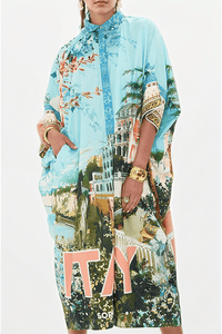 Staycation Vista Shirt Dress - Navvi.in