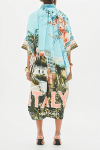 Staycation Vista Shirt Dress - Navvi.in