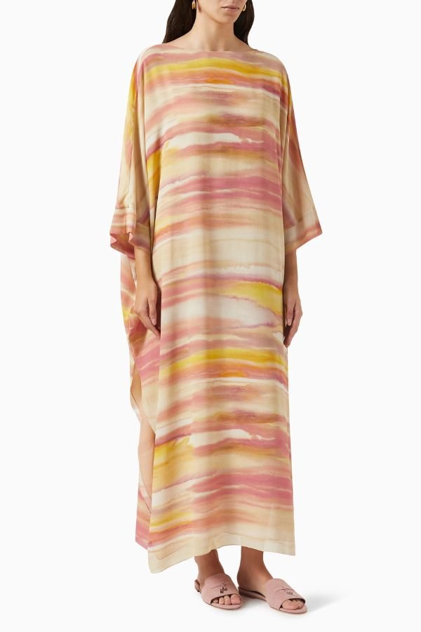 Sun Kissed Kaftan Dress - Navvi.in