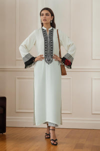 Embroidered Straight Kurta Set
