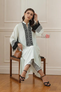 Embroidered Straight Kurta Set