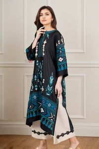 Elegant Black & Teal Ethnic Kurta Set for Women