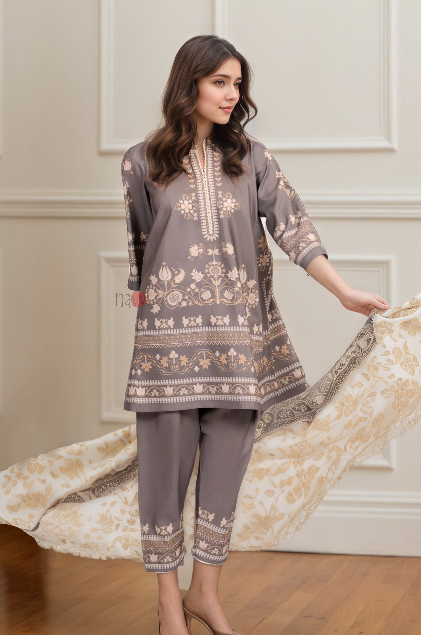 Designer Black Embroidered Occasion Wear (Dupatta Not included)