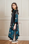 Elegant Black & Teal Ethnic Kurta Set for Women