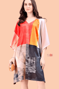 Tangy Tango Short Kaftan Dress - Navvi.in