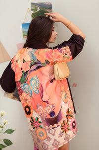 Floral Harmony Cape Shirt