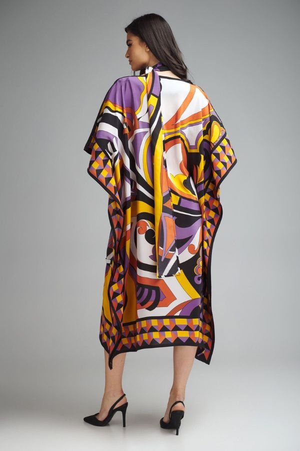 Tribal Print Kaftan Dress - Navvi.in