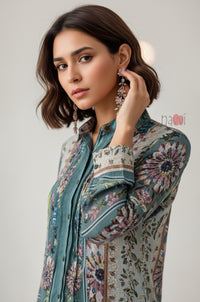 Vintage Garden Printed Shirt Top