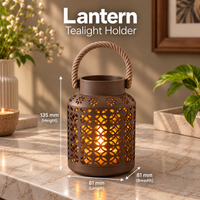 Floral Cutout Lantern Candlelight Decoration