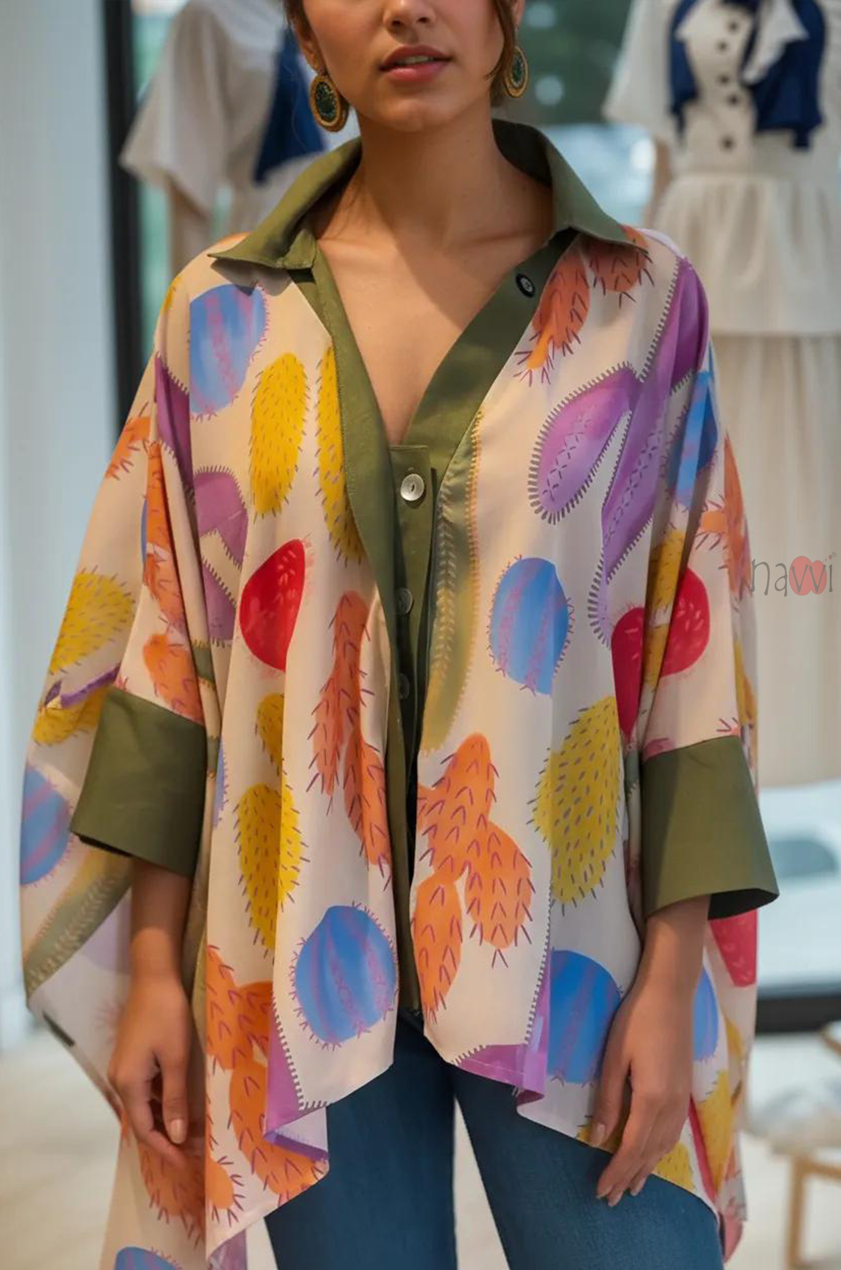 Creative Abstract Print Everyday Shirt - Navvi.in