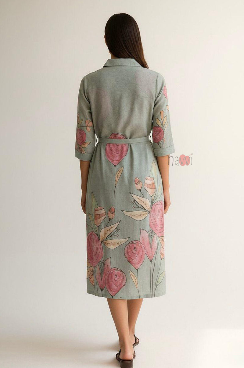 Resort Chic Button-Down Dress