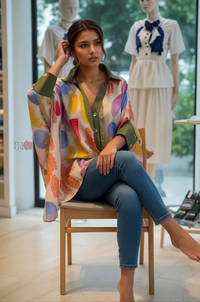 Creative Abstract Print Everyday Shirt - Navvi.in
