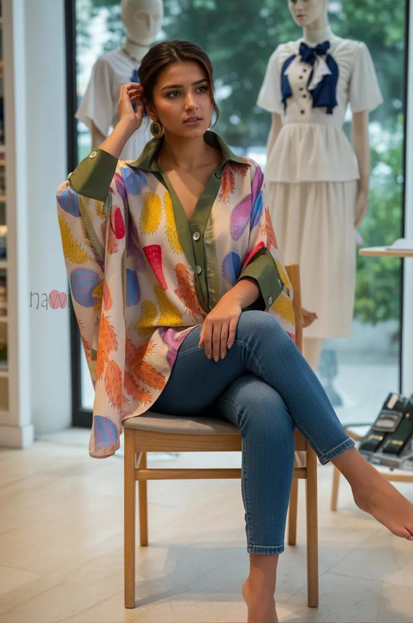 Creative Abstract Print Everyday Shirt - Navvi.in