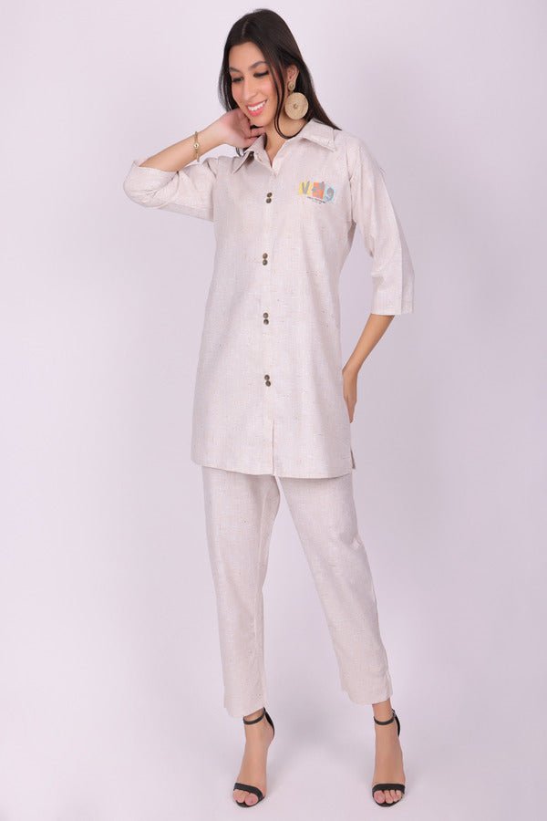 Vacation Printed Co - Ord Set - Navvi.in