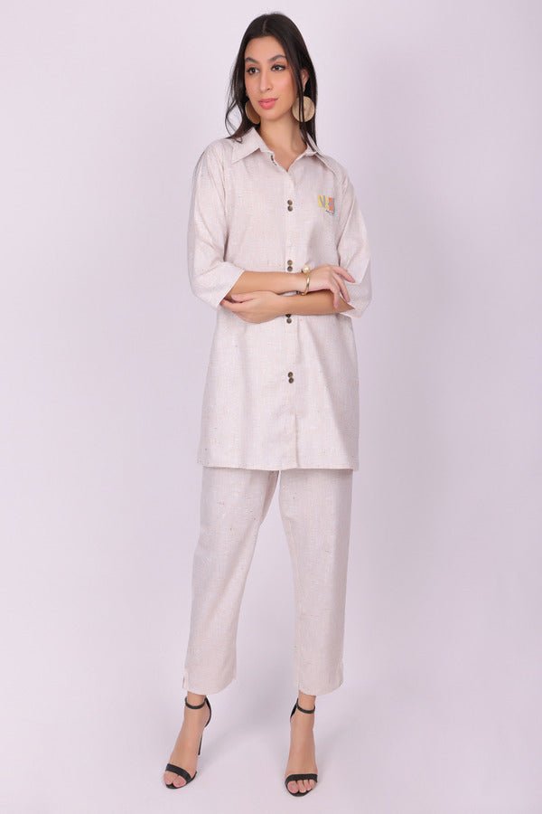 Vacation Printed Co - Ord Set - Navvi.in