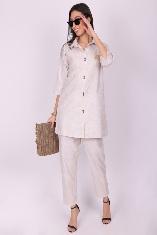 Vacation Printed Co - Ord Set - Navvi.in