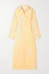 Vertical Stripes Shirt Dress - Oversize - Navvi.in