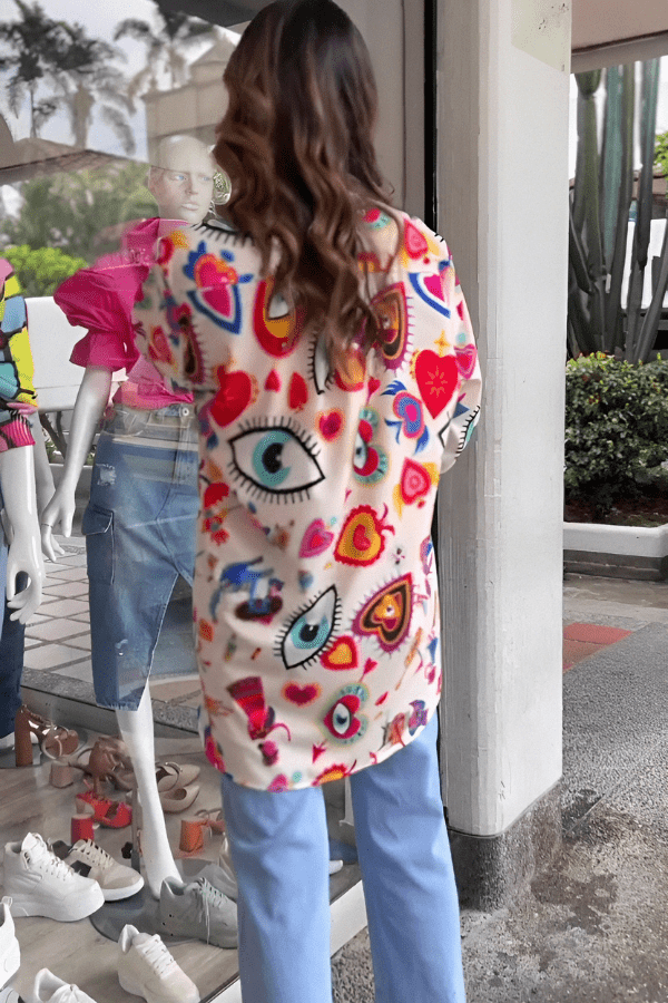 Viral Heart Evil Eye Shirt - Navvi.in