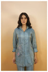 Viscose Silk Embroidered Co - Ord Set - Navvi.in
