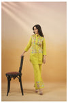 Viscose Silk Embroidered Co - Ord Set Available in 2 Colours - Navvi.in
