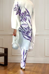 Lavender Grace Satin Floral Co-ord Set