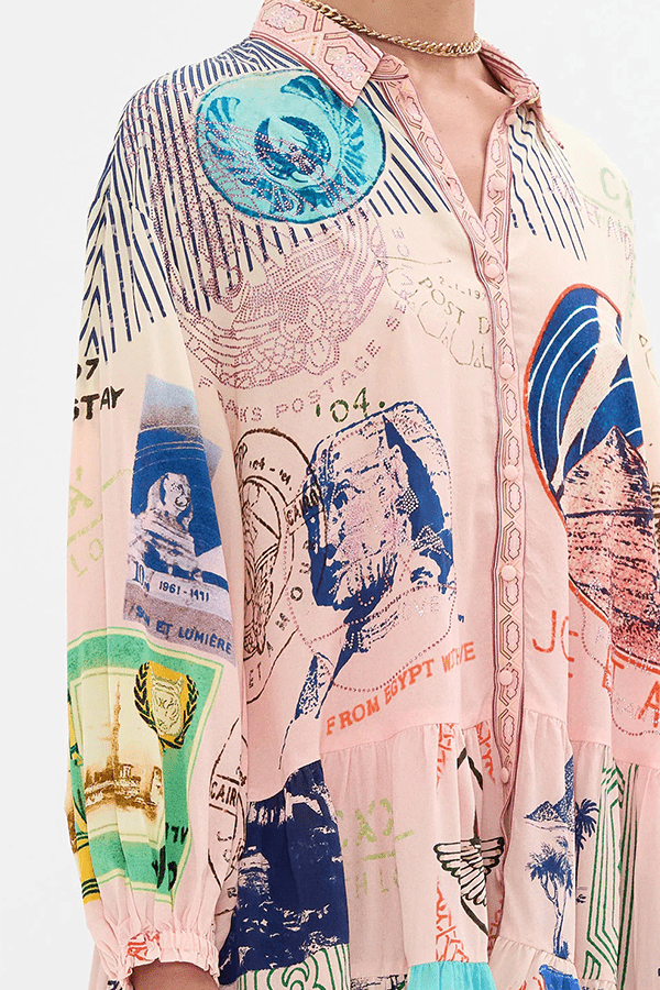 Wander Muse Shirt Dress - Navvi.in