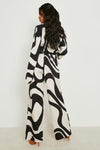 White Filament Co - ord Set - Navvi.in