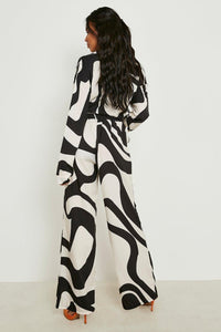 White Filament Co - ord Set - Navvi.in