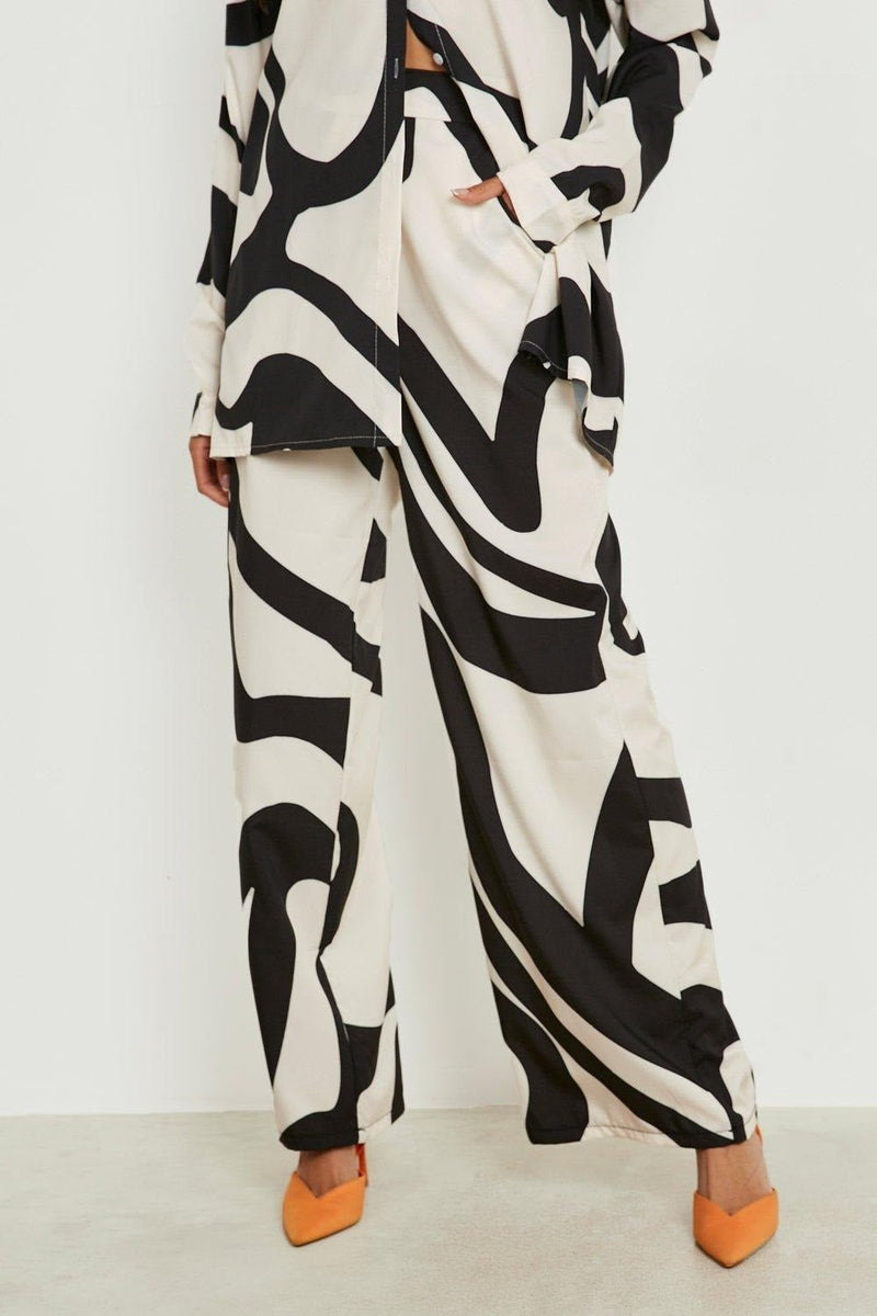 White Filament Co - ord Set - Navvi.in