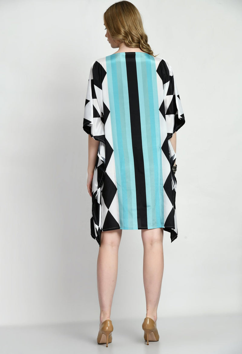 Wonderland Short Kaftan Dress - Navvi.in