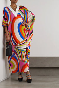 Wonderland Soft Cotton Kaftan - Navvi.in