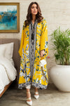 Sunlit Bloom Mustard Kaftan
