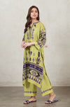 Premium Lime Green Ethnic Kurta with Pants