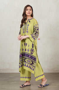 Premium Lime Green Ethnic Kurta with Pants