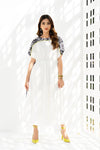 Serene White Kaftan Dress