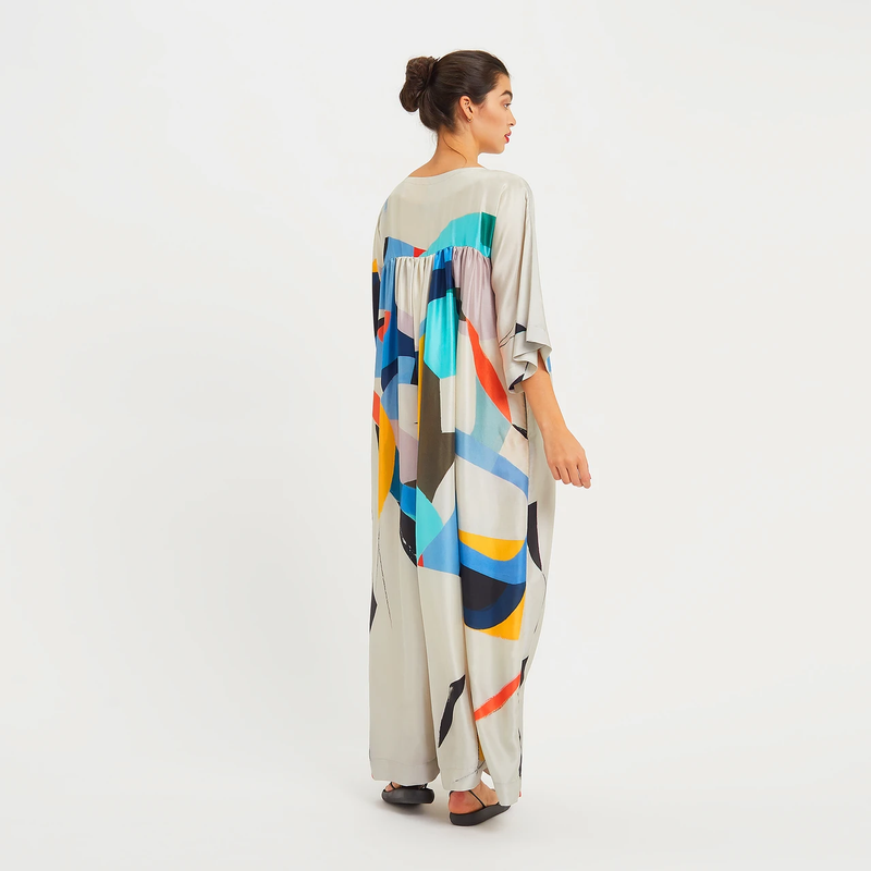 Geometric Long Maxi Dress