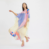 Spring Paradise Silk Kaftan Dress 