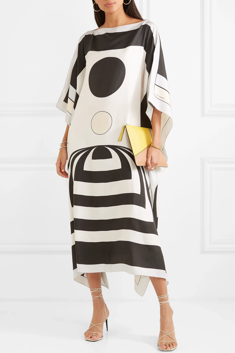 Cosmos Silk Crepe Kaftan