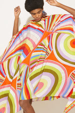 Orange Candy Kaftan Dress