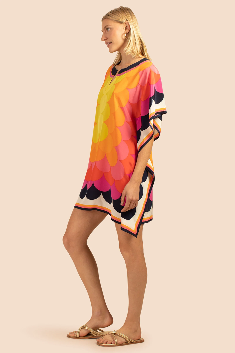 Colorful Circular Printed Kaftan