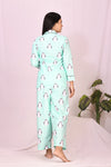 nightsuit navvi navvi.in greennightsuit loungewear fashion oods sleepwear comfortable cotton nightwear nightsuit