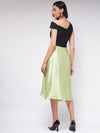 One Shoulder Crop Top With Flared Skirt