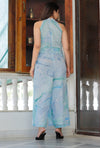 Marble Dye Chiffon Jumpsuit