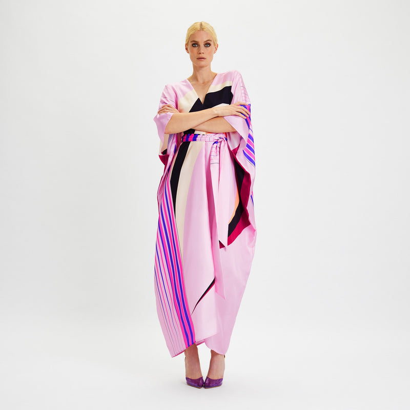 Pleasing Pink Kaftan Dress | Navvi