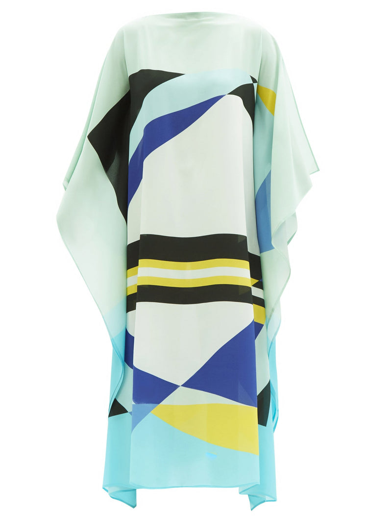 Ocean Hues Gerogette Kaftan Dress for Women