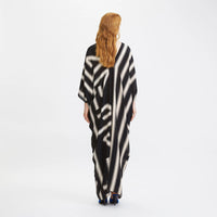 Black & White Kaftan Dress