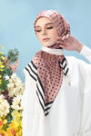Salmon Black Polka Dot Scarf