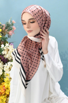 Salmon Black Polka Dot Scarf